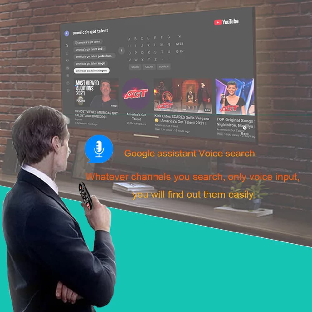 Bezprzewodowy pilot z klawiaturą do Smart TV 📺
