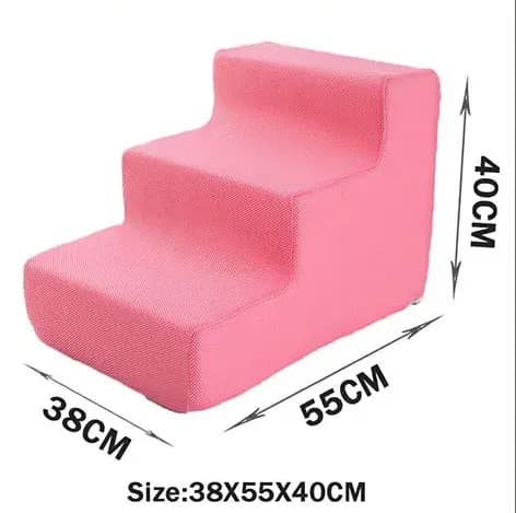 Schodki dla pupila łóżko-sofa pianka-gęsta pokrowiec-zmywalny 🐶