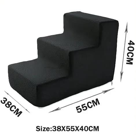 Schodki dla pupila łóżko-sofa pianka-gęsta pokrowiec-zmywalny 🐶