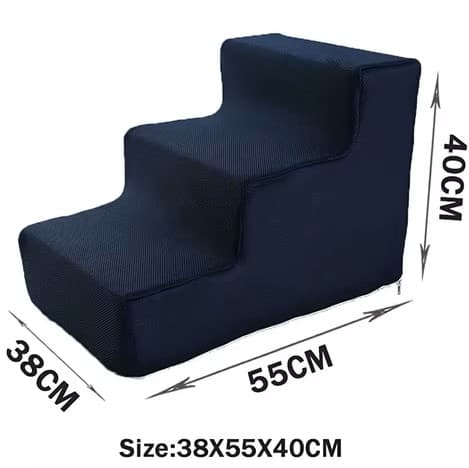 Schodki dla pupila łóżko-sofa pianka-gęsta pokrowiec-zmywalny 🐶